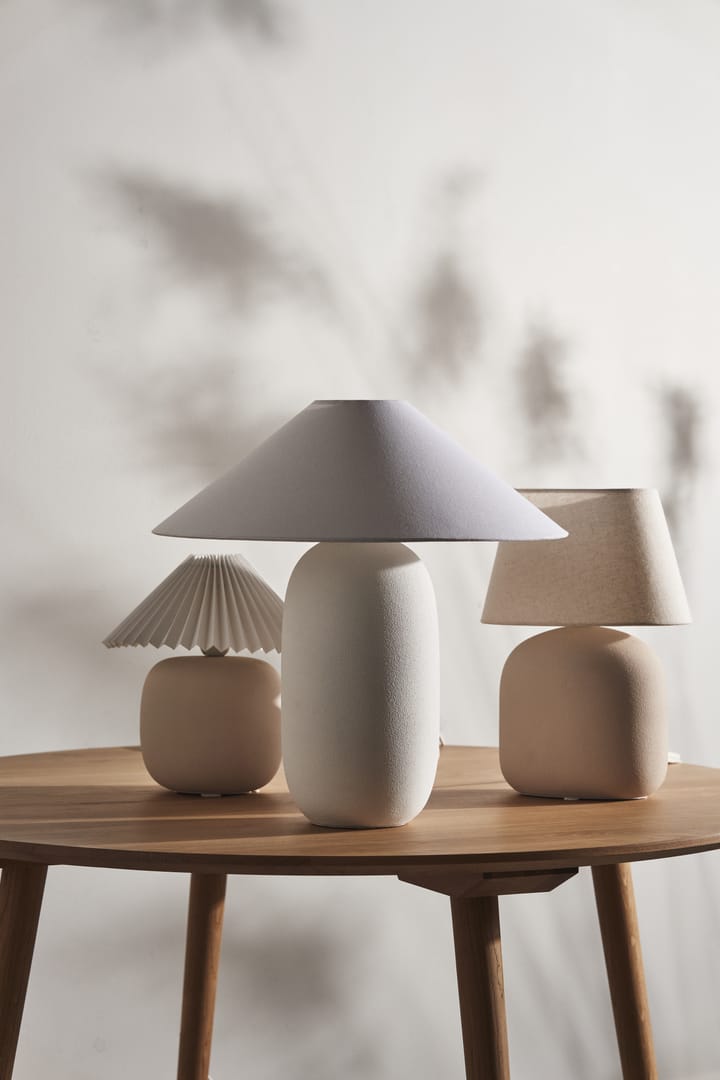 Boulder table lamp 48 cm white-white, Lamp base Scandi Living