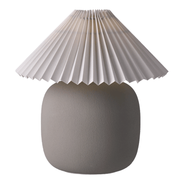 Boulder Tischleuchte 29 cm grey-pleated white - undefined - Scandi Living