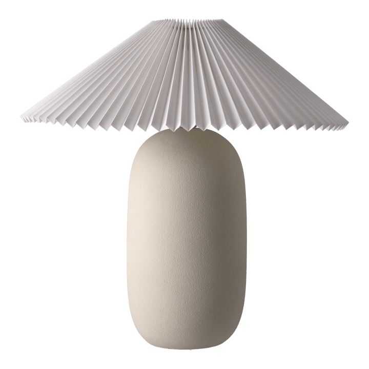 Boulder Tischleuchte 48 cm beige-pleated white - undefined - Scandi Living