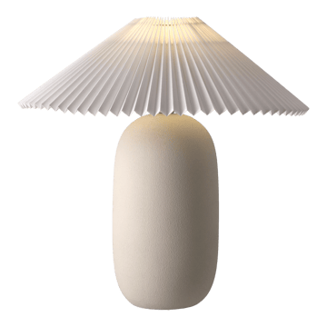 Boulder Tischleuchte 48 cm beige-pleated white - undefined - Scandi Living