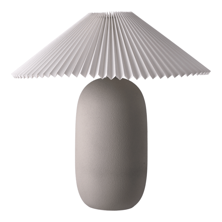 Boulder Tischleuchte 48 cm grey-pleated white - undefined - Scandi Living