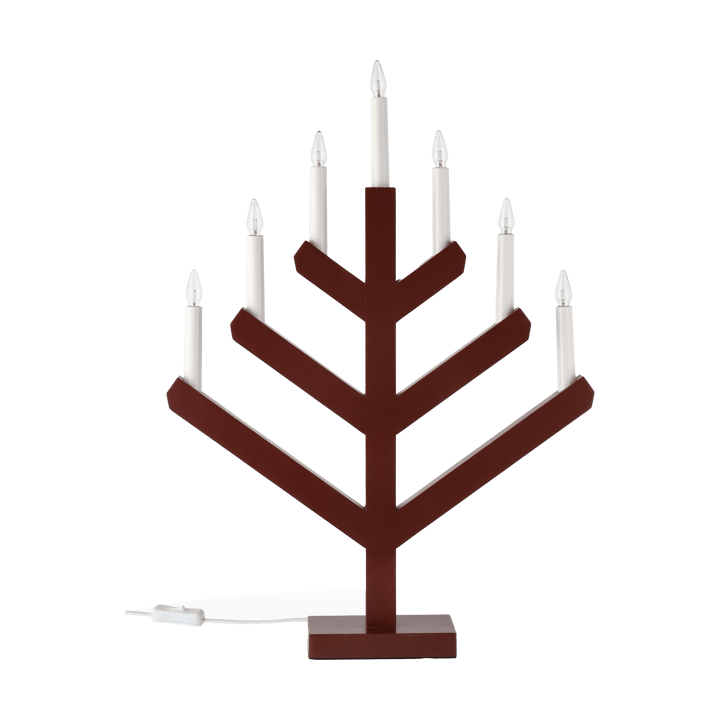 Pine advent candle 62 cm - Red - Scandi Living