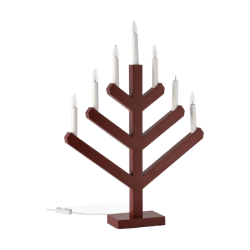 Pine adventsljusstake 62 cm - Röd - Scandi Living