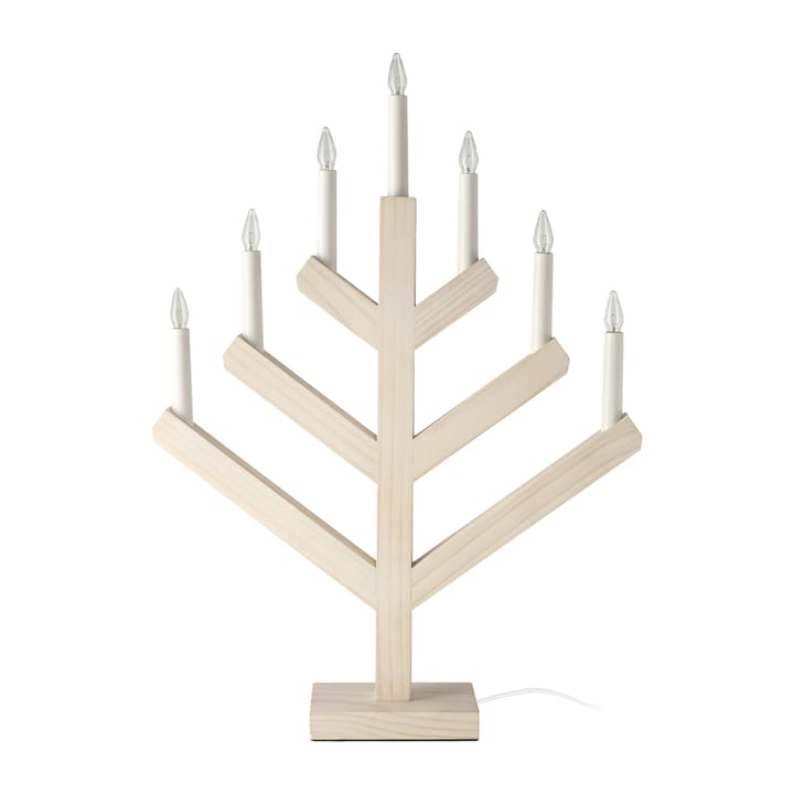 Pine adventsljusstake 62 cm, Vitlaserad Scandi Living