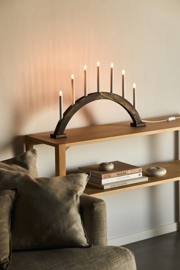 Sky advent candle bow 41 cm - Dark oil - Scandi Living