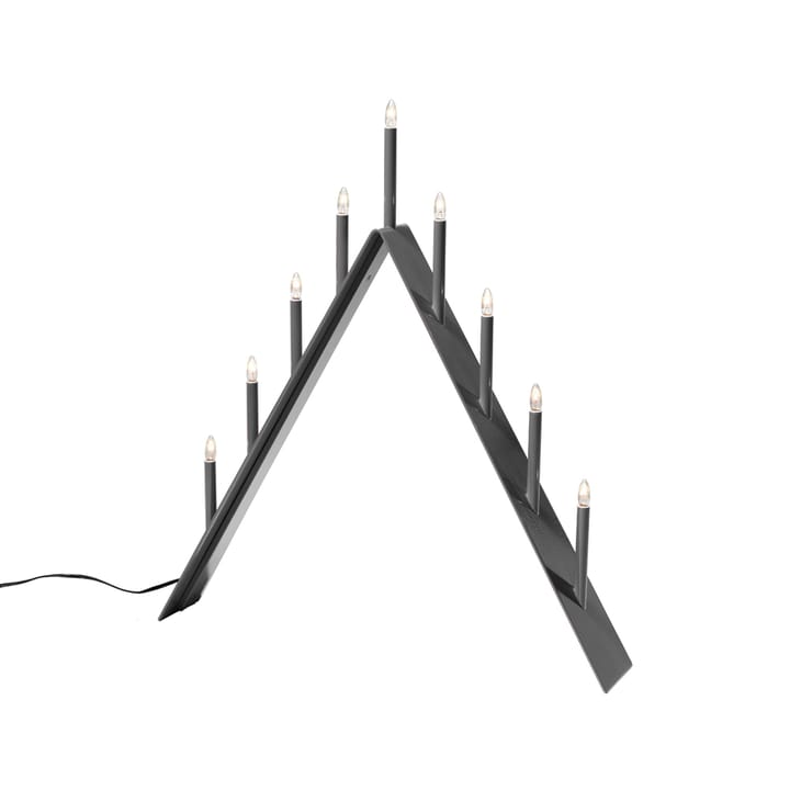 Spica 9 adventsljusstake - mörkgrå, led - SMD Design