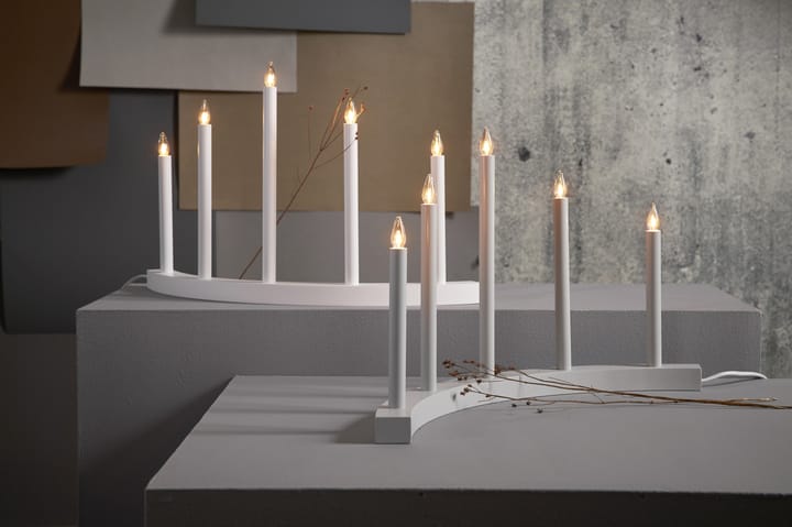 Accent advent candle, grey Star Trading