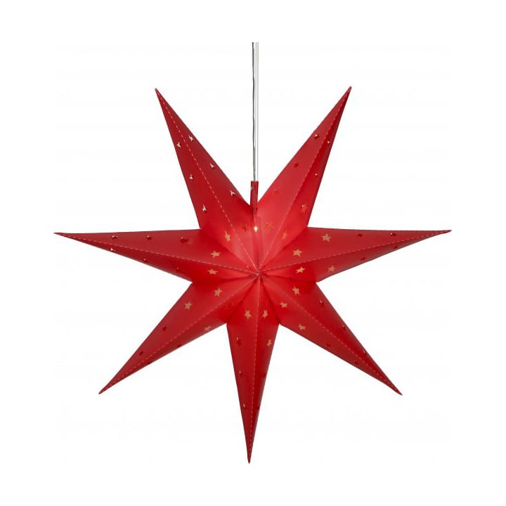 Alice fönsterlampa stjärna 60 cm - Röd - Star Trading