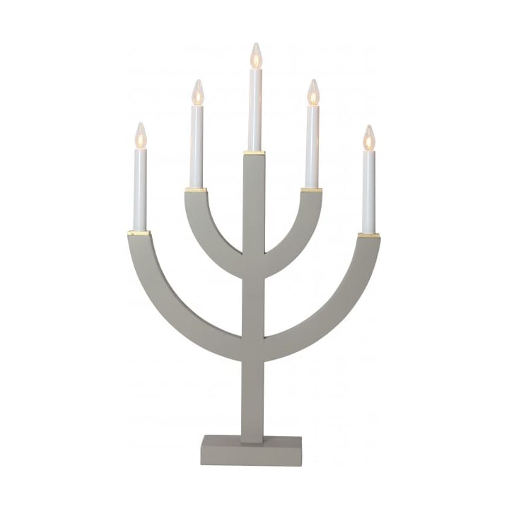 Anno 5 candlestick 59 cm - Gray - Star Trading