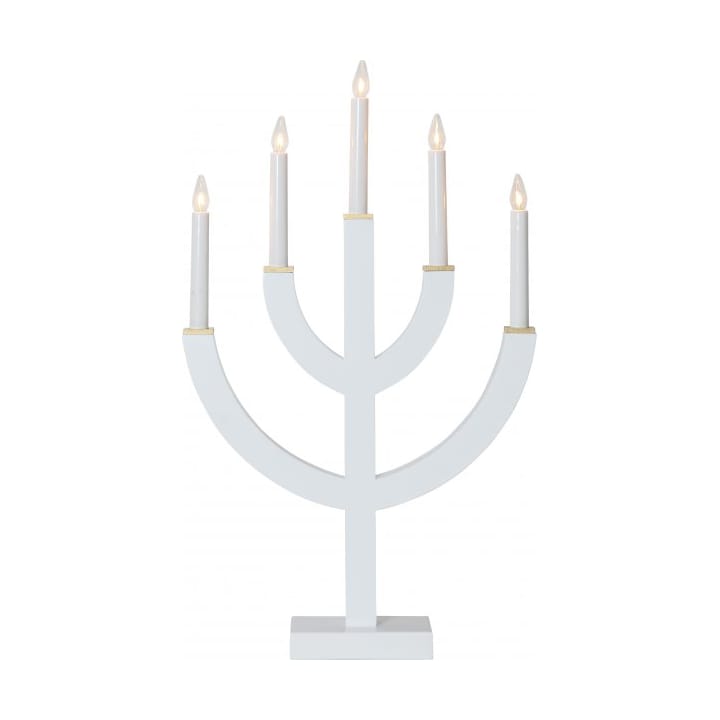 Anno 5 candlestick 59 cm - White - Star Trading