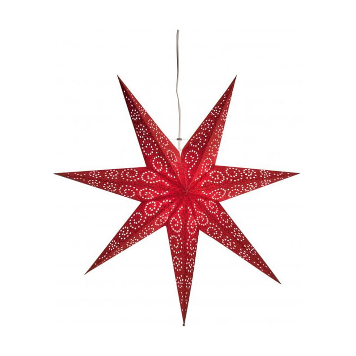 Antiker Papierstern 60 cm, Rot Star Trading