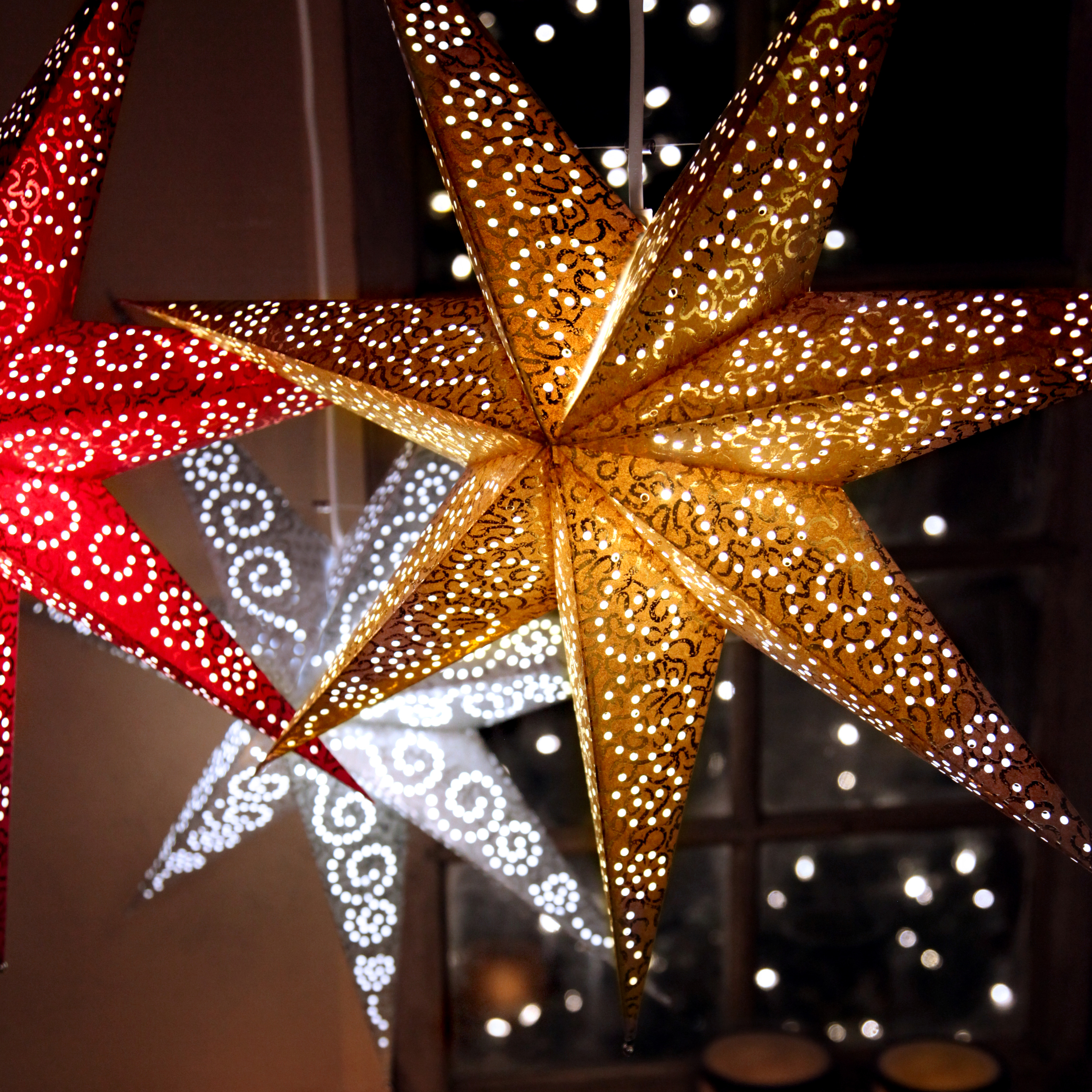 Antique advent star 60 cm - Star Trading | Lightshop