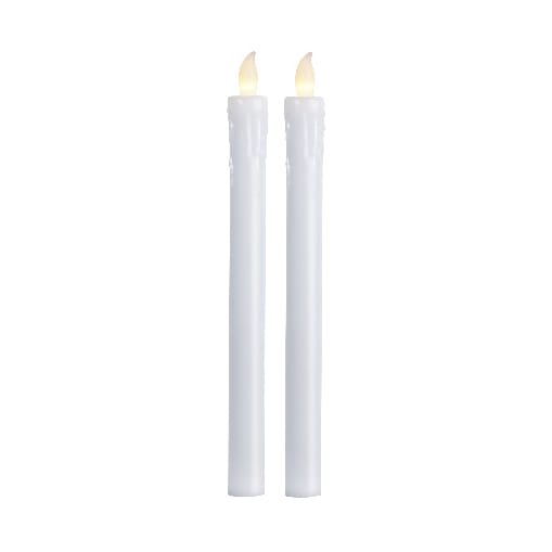 Antique wax candle 2-pack 25 cm, White Star Trading