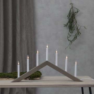 Arrow candle holder 36 cm - Beige - Star Trading