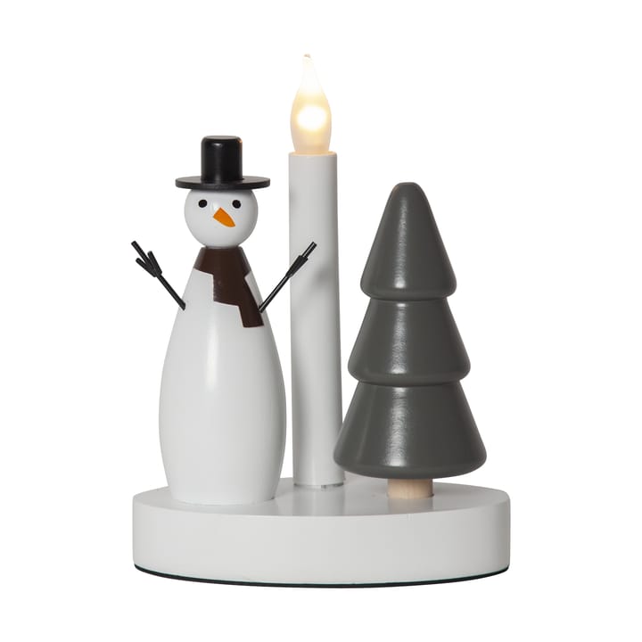 Christmas Joy candlestick, Snowman Star Trading