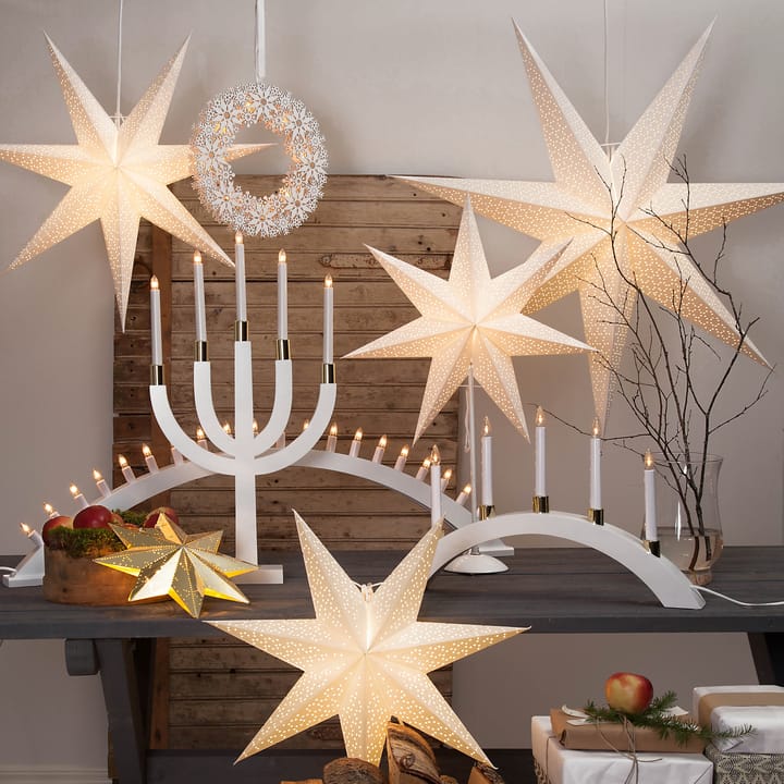 Classic advent star, brass Star Trading