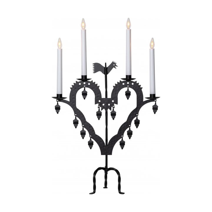 Electric Rooster Candle Holder 39 cm, Black Star Trading