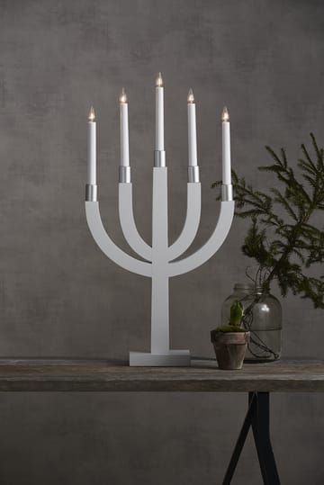 Elias candle arch - White-silver - Star Trading