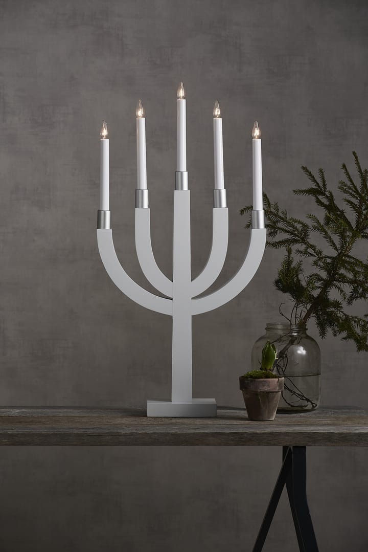 Elias candle arch, White-silver Star Trading