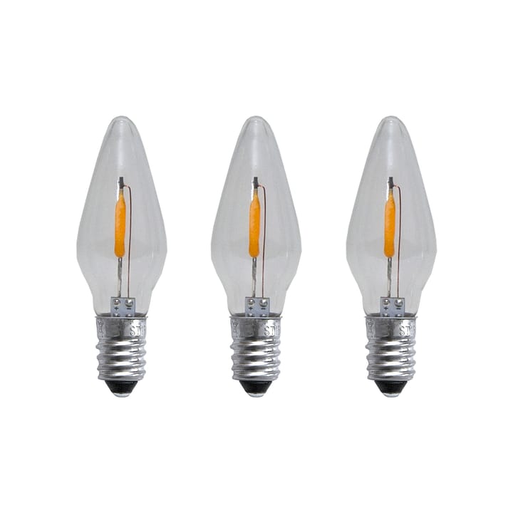 Ersatzlampe E10 LED-Filament Soft Glow 3er-Pack, 0,5W 1900K nicht dimmbar Star Trading