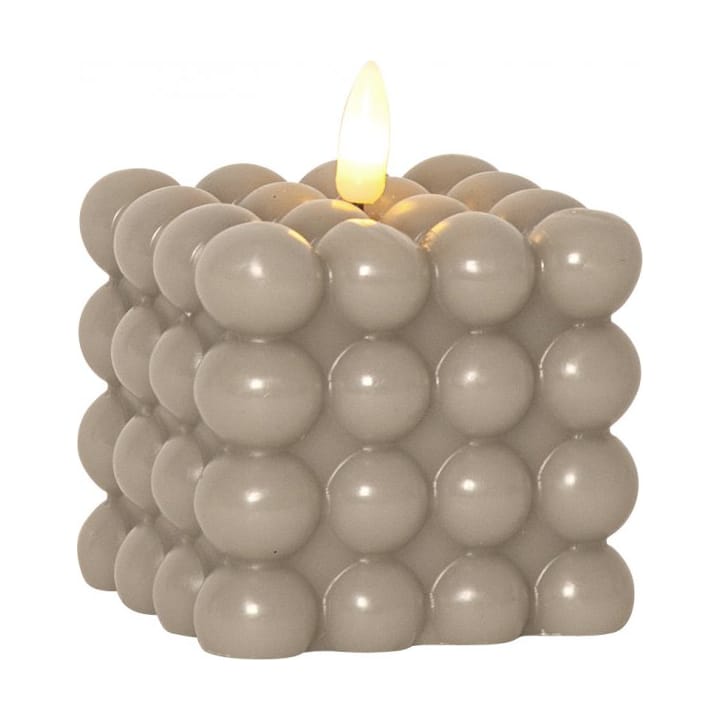 Flamme Dot blockljus Ø7,5x9,5 cm, Beige Star Trading