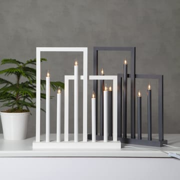 Frame advent candle arch - white - Star Trading