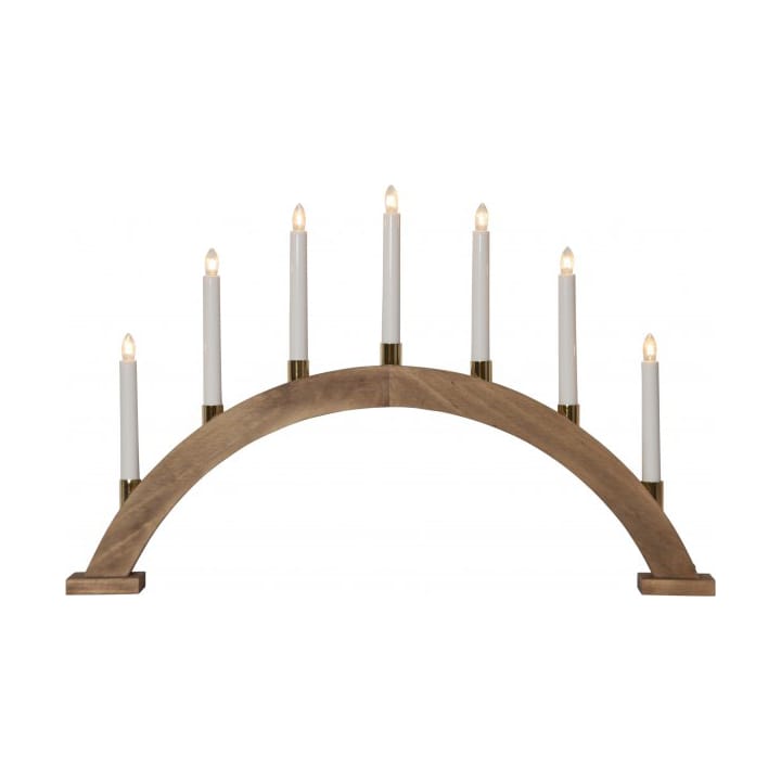 Gillian candle holder arch 63 cm - Brown - Star Trading