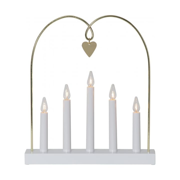 Glossy Bow candle holder 35 cm, White Star Trading