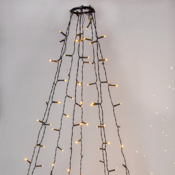 Golden Christmas Tree Garland 200 cm - Green - Star Trading