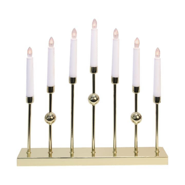 Gustavo candle arch - brass - Star Trading