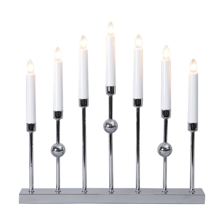 Gustavo candle arch, chrome Star Trading