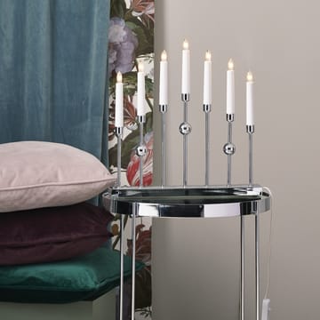 Gustavo candle arch - chrome - Star Trading