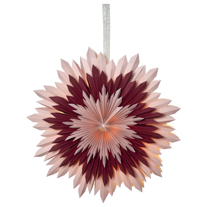 Ice advent star Ø50 cm, Pink Star Trading