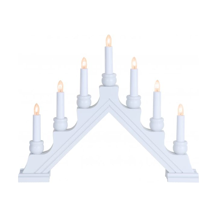 Karin Candle Holder 42 cm - White - Star Trading