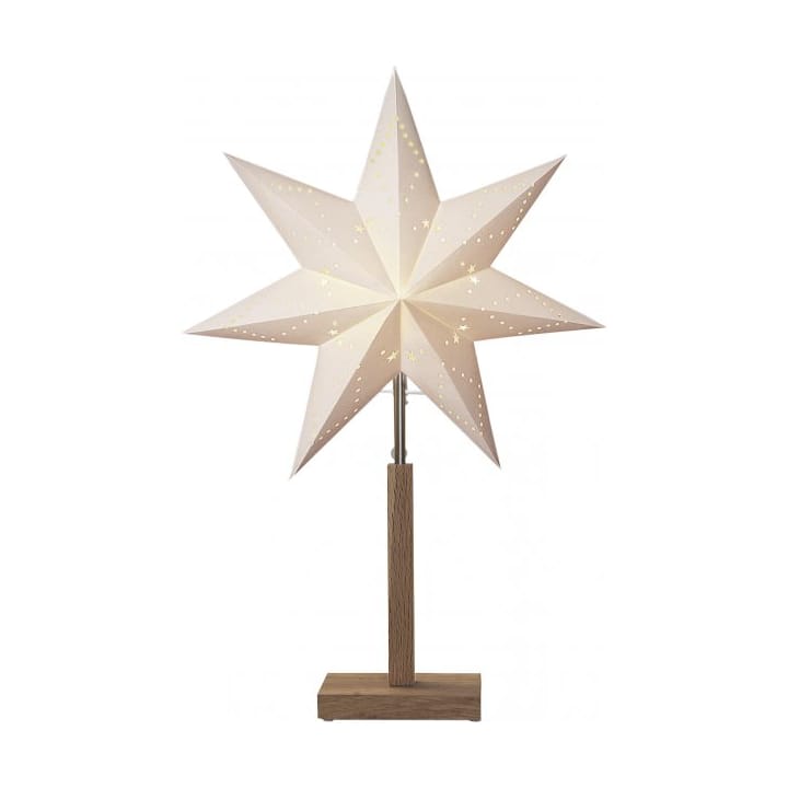 Karo Tischstern 34 cm - Weiß - Star Trading