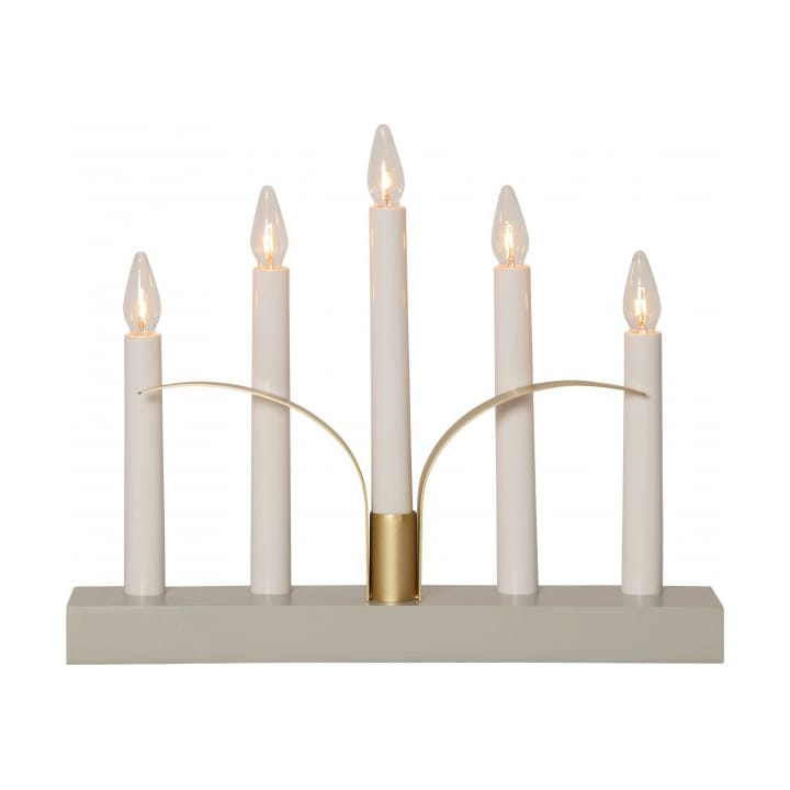 Lilja candle holder 30 cm - Gray - Star Trading