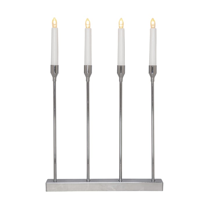 Lottie Advent candle holder, Chrome Star Trading