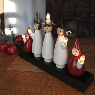 Lucia Choir candle arch - white-red - Star Trading