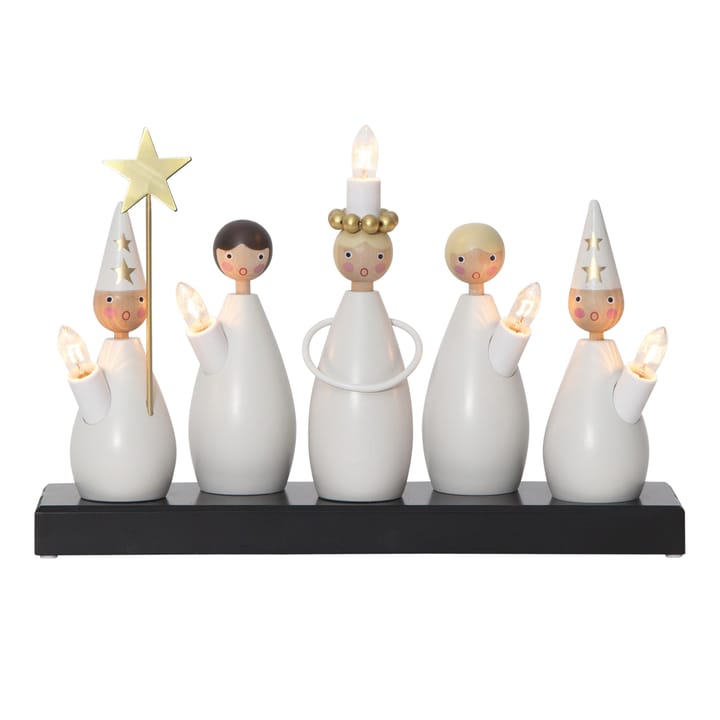 Lucia Choir candle arch, white Star Trading