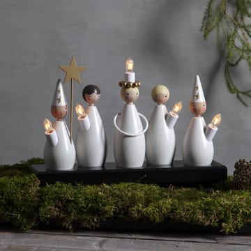 Lucia Choir candle arch - white - Star Trading