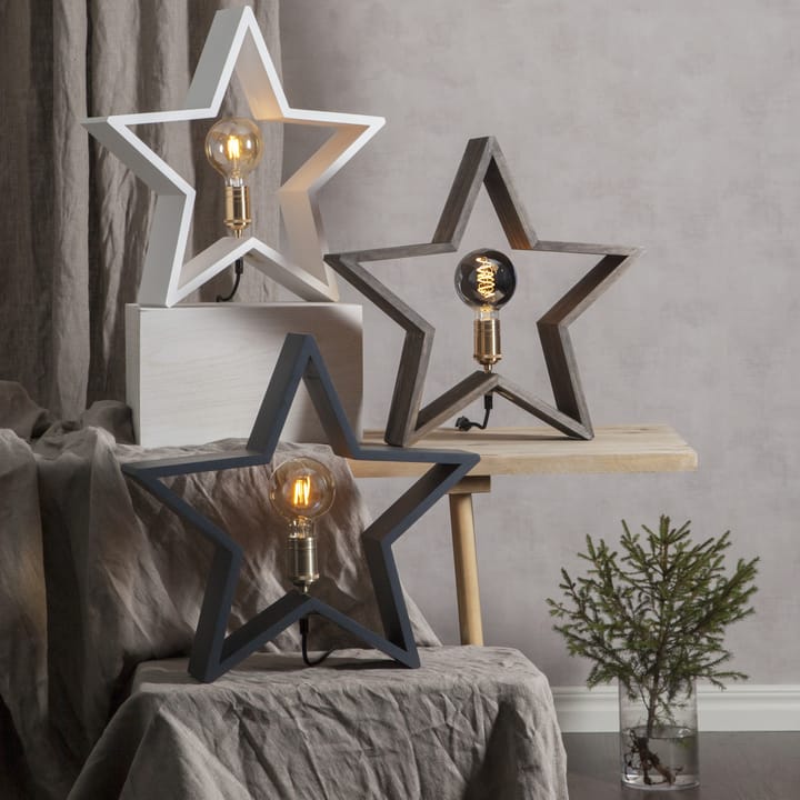 Lysekil advent star for table 48 cm, brown Star Trading