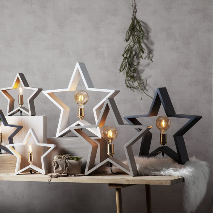 Lysekil adventsstjärna bord 48 cm, Beige Star Trading