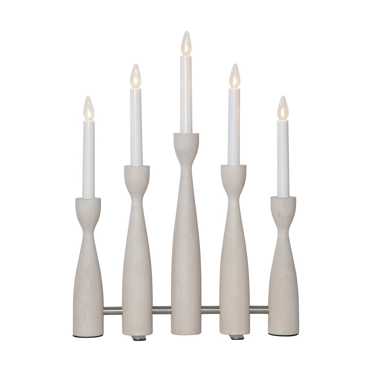 Star Trading Midja 2.0 advent candlestick White stained