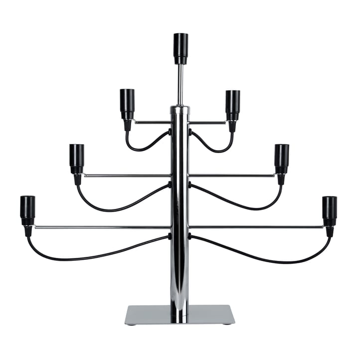 Milano electric candle holder, chrome Star Trading