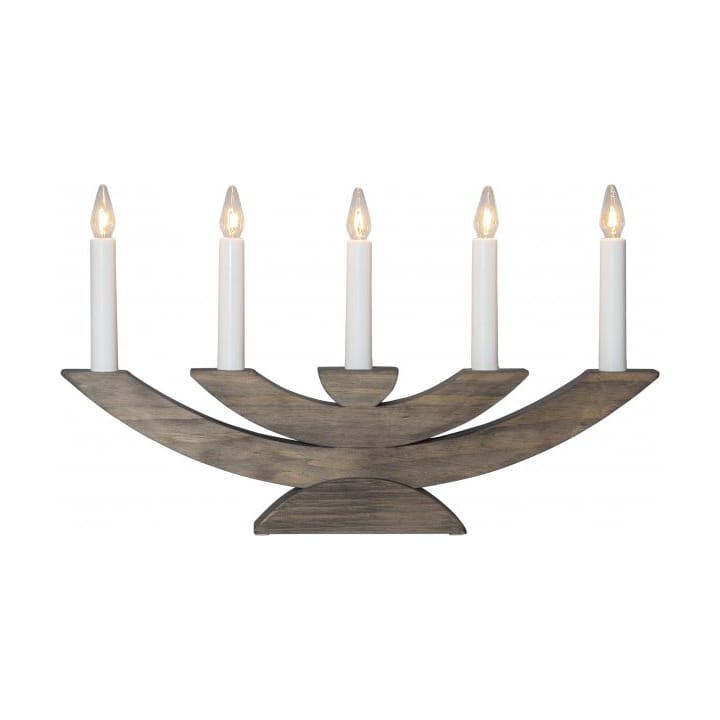 Navida 5-candle candelabra 42 cm, Brown Star Trading