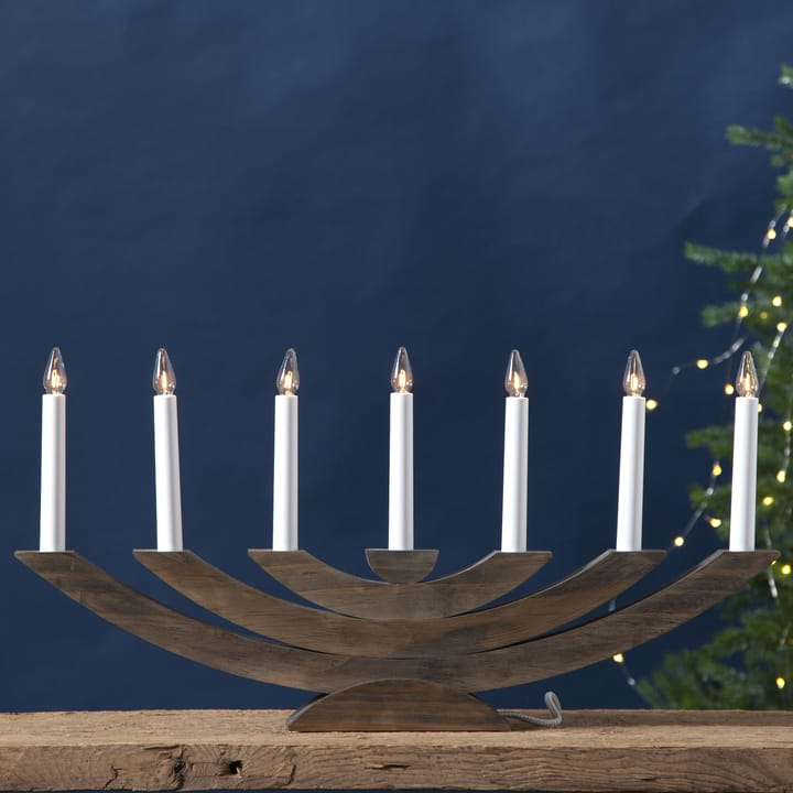 Navida advent candle arch, brown Star Trading