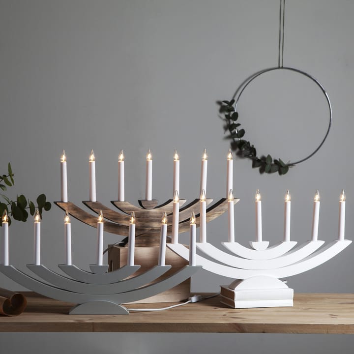 Navida advent candle arch, brown Star Trading