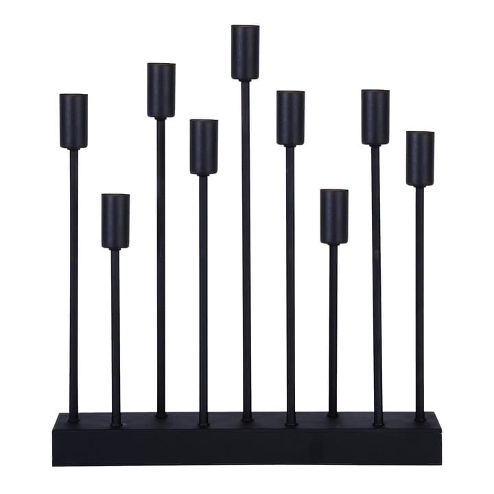 Pix electric advent candle holder, black Star Trading