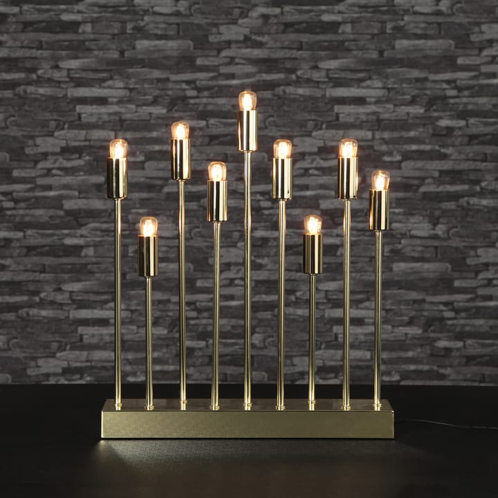 Pix electric advent candle holder, brass Star Trading