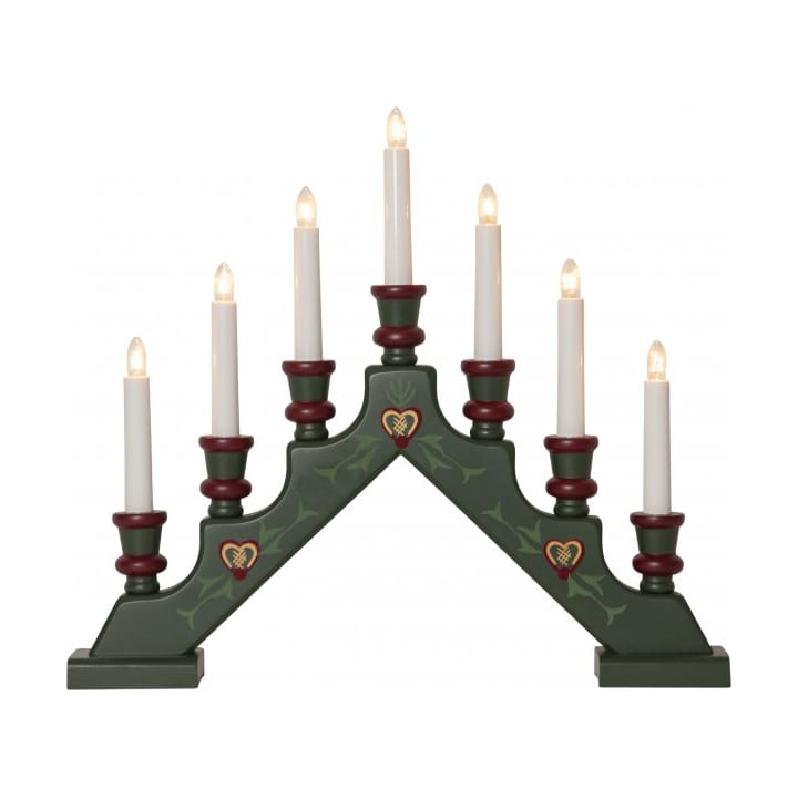 Sara Candlestick 43 cm - Green - Star Trading